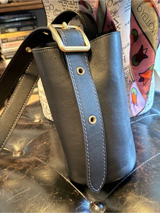 Coach Handbags - Coach Black Bleecker bucket 16 Leather Shoulder Bag